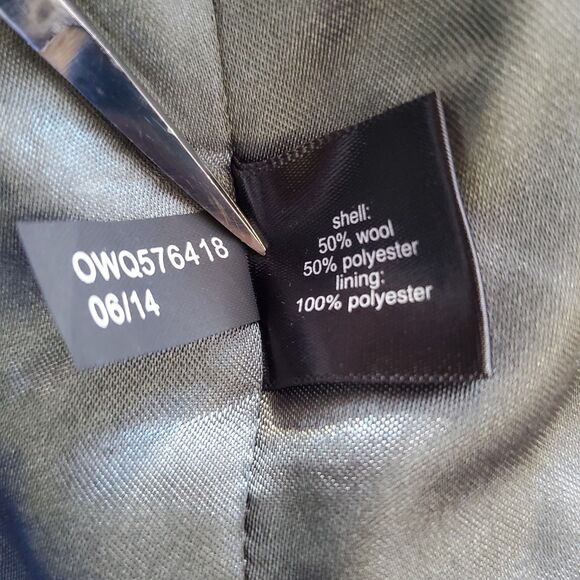 The Limited Green Wool Wrap Coat - Picture 11 of 12